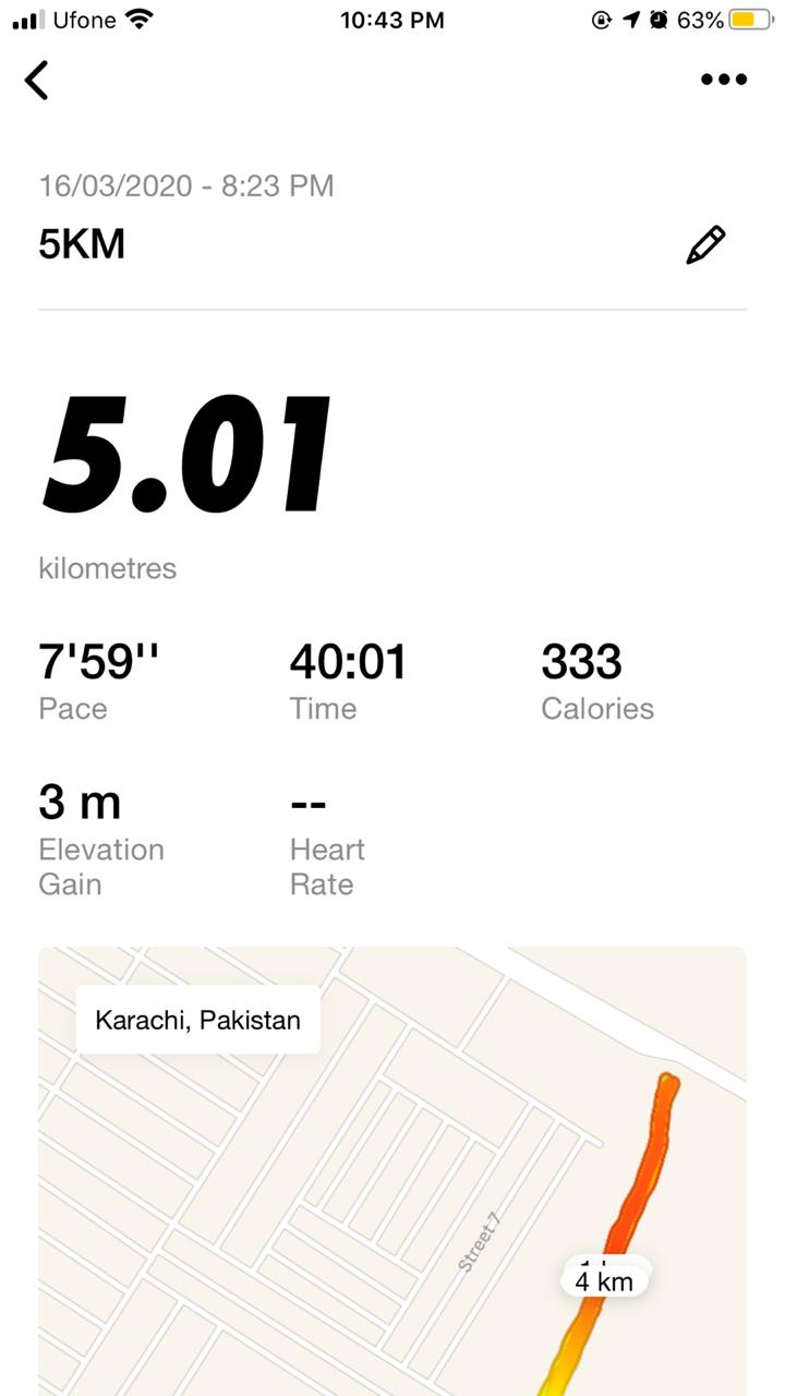 Ammar Shah first 5k